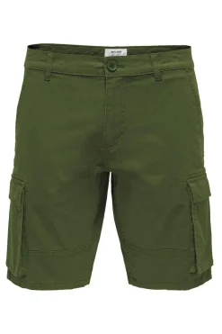 Only & Sons Bermuda Cargo Verde Online