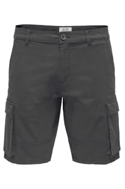 Only & Sons Bermuda Cargo Cinza