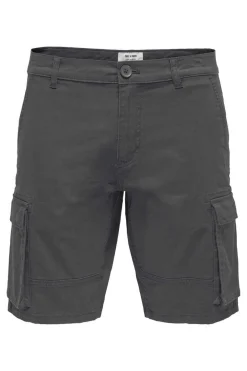 Only & Sons Bermuda Cargo Cinza