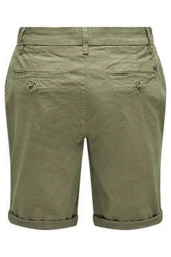 Only & Sons Bermuda Estilo Chino Verde Sale