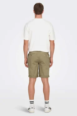 Only & Sons Bermuda Estilo Chino Castanho Best