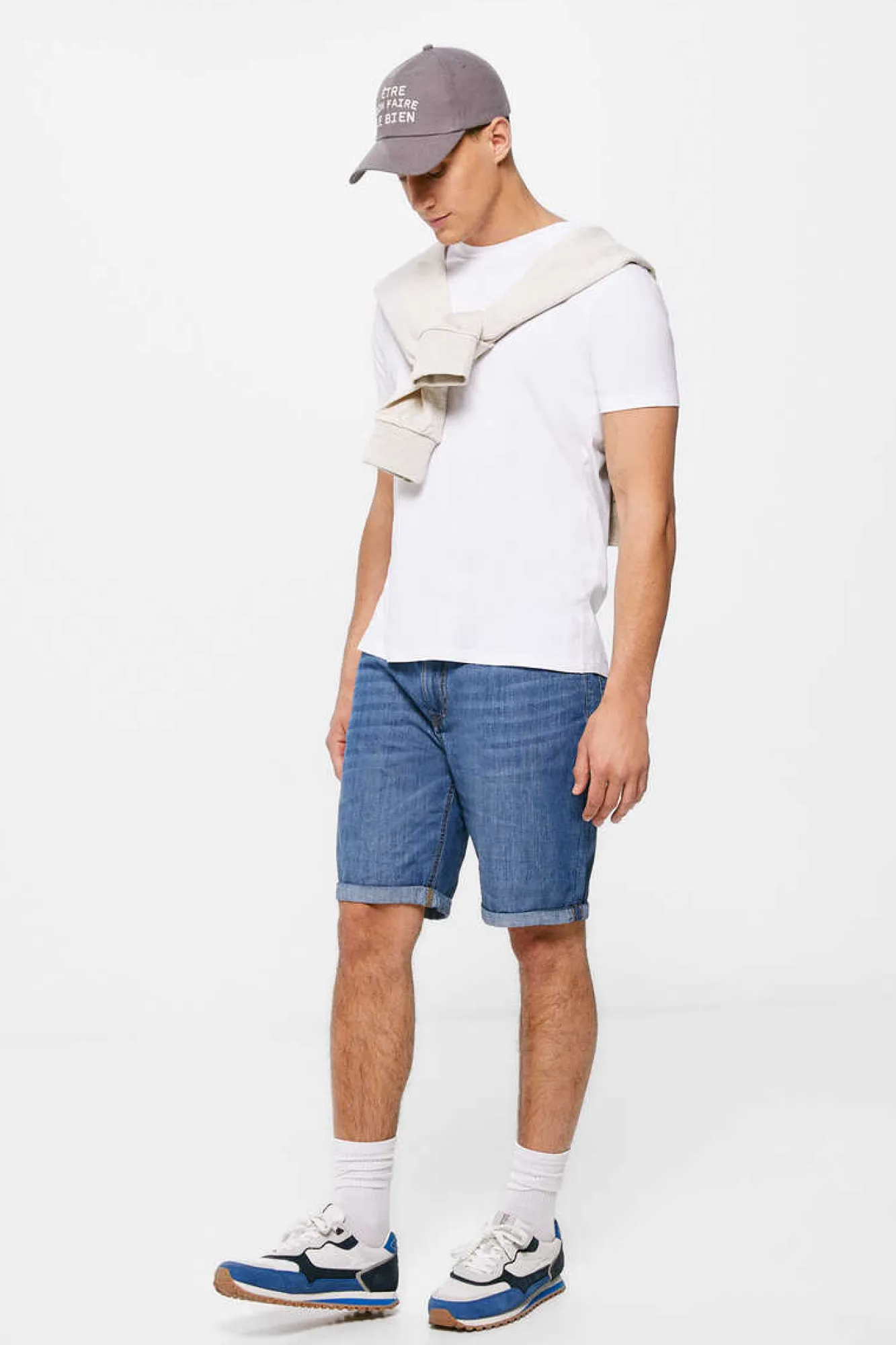 Springfield Bermuda Regular De Ganga Ultraleve Lavagem Media Azul Aco