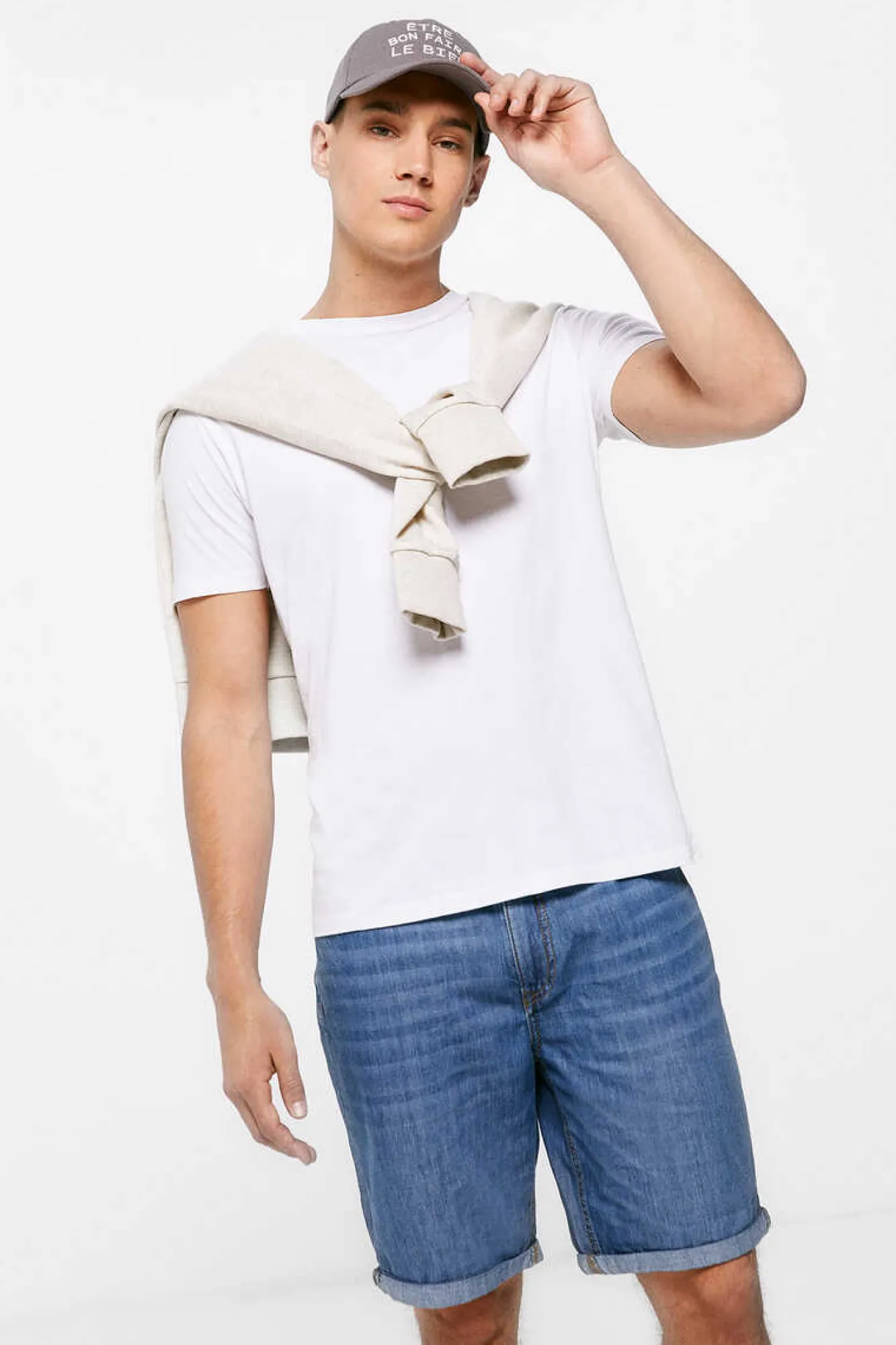 Springfield Bermuda Regular De Ganga Ultraleve Lavagem Media Azul Aco