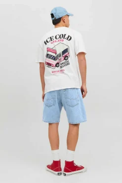 Jack & Jones Bermuda Vaquera Azul Azulado Sale