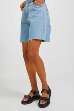 Jack & Jones Calcas-Bermuda Vaquera De Tiro Alto