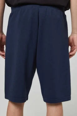 Champion Bermudas De Algodao E Cintura Com Logo Marinho Best