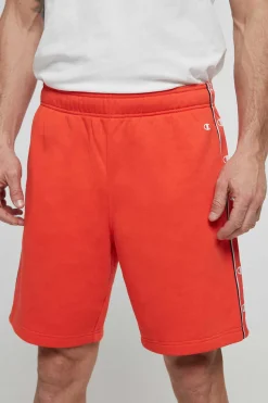 Champion Bermudas De Algodao E Cintura Com Logo Laranja Discount