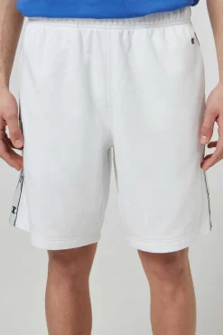 Champion Bermudas De Algodao E Cintura Com Logo Branco Discount