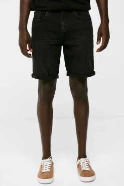 Springfield Bermudas De Ganga Lavada Basicas Corte Slim Pretas Mix Cinza Sale