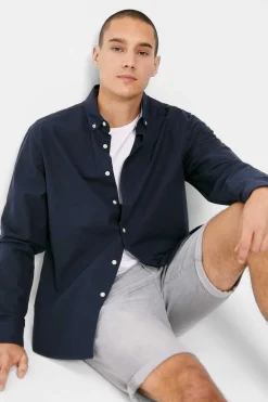 Springfield Bermudas De Ganga Lavada Basicas Corte Slim Meio-Claras Cinza Best