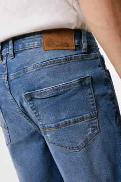 Springfield Bermudas Denim Regulares Lavagem Media Azul Aco Clearance