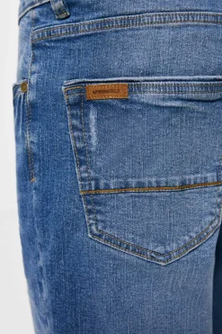Springfield Bermudas Denim Regulares Lavagem Media Azul Aco Clearance