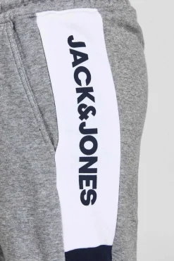 Jack & Jones Bermudas Logo Faixa Cinza New