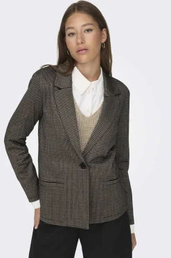 JDY Blusoes E Casacos-Blazer Aos Quadrados