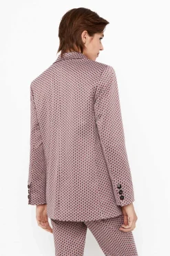 Cortefiel Blusoes E Casacos-Blazer Com Estampado