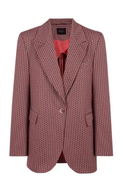 Cortefiel Blusoes E Casacos-Blazer Com Estampado