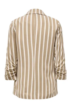 Only Blusoes E Casacos-Blazer Com Manga Enrolada