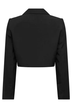 Only Blusoes E Casacos-Blazer Crop Gola Lapelas