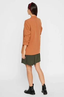 Pieces Blusoes E Casacos-Blazer De Manga 3/4