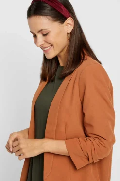 Pieces Blusoes E Casacos-Blazer De Manga 3/4