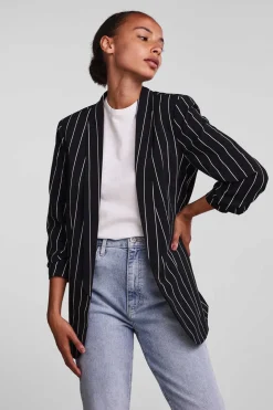 Pieces Blusoes E Casacos-Blazer De Manga 3/4