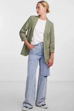 Pieces Blusoes E Casacos-Blazer De Manga 3/4