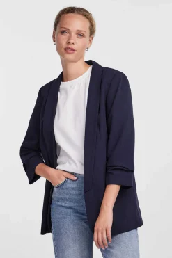 Pieces Blusoes E Casacos-Blazer De Manga 3/4