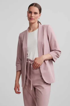 Pieces Blusoes E Casacos-Blazer De Manga 3/4