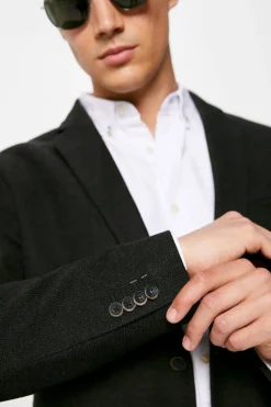 Springfield Blazer Olho De Perdiz Cinza New