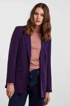 Pieces Blusoes E Casacos-Blazer Oversize