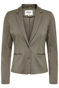 Only Blusoes E Casacos-Blazer Slim Com Bolsos