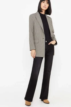 Cortefiel Blusoes E Casacos-Blazer Tecido Xadrez