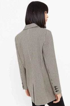 Cortefiel Blusoes E Casacos-Blazer Tecido Xadrez