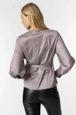 Tiffosi Camisas E Blusas-Blusa Acetinada Cruzada