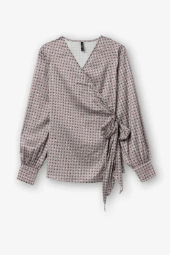 Tiffosi Camisas E Blusas-Blusa Acetinada Cruzada