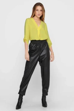 JDY Camisas E Blusas-Blusa Com Decote Em Bico E Manga 3/4