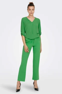 JDY Camisas E Blusas-Blusa Com Decote Em Bico E Manga 3/4