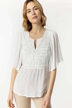 Tiffosi Camisas E Blusas-Blusa Combinada Com Croche
