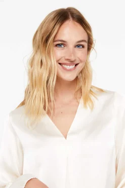 Cortefiel Camisas E Blusas-Blusa Comprida Acetinada