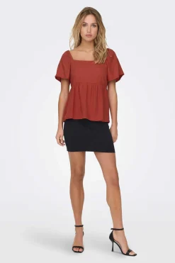 JDY Camisas E Blusas-Blusa De Linho Volumosa