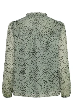 Only Camisas E Blusas-Blusa De Manga Comprida E Gola Perkins