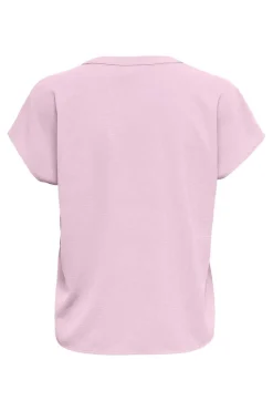 JDY Camisas E Blusas-Blusa De Pescoco Em V Simples Com Mangas Curtas