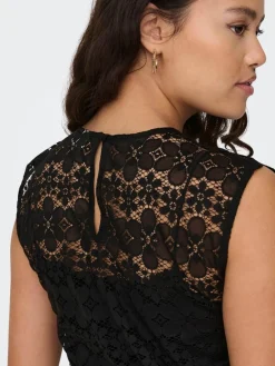 JDY Camisas E Blusas-Blusa De Renda Sem Mangas