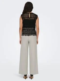 JDY Camisas E Blusas-Blusa De Renda Sem Mangas