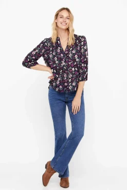 Cortefiel Camisas E Blusas-Blusa Em Tecido Plumeti