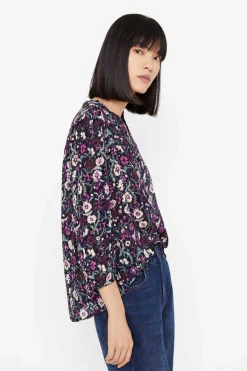 Cortefiel Camisas E Blusas-Blusa Em Tecido Plumeti