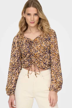 Only Camisas E Blusas-Blusa Franzida Ajustavel