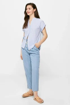 Springfield Camisas E Blusas-Blusa Gola Mao Algodao