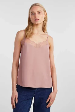 Pieces Camisas E Blusas-Blusa Lingerie De Alcas.