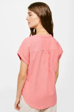 Springfield Camisas E Blusas-Blusa Linho Algodao Gola Mao